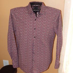 Cactus Man Ricky Singh Floral Button Front Shirt  Size L
